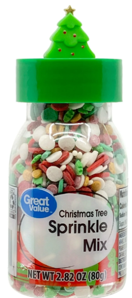 Great Value Christmas Tree Sprinkle Mix Streusel zum Dekorieren 80 gr Import USA